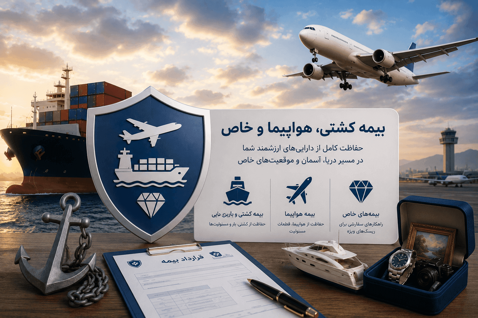 بیمه کشتی، هواپیما و خاص